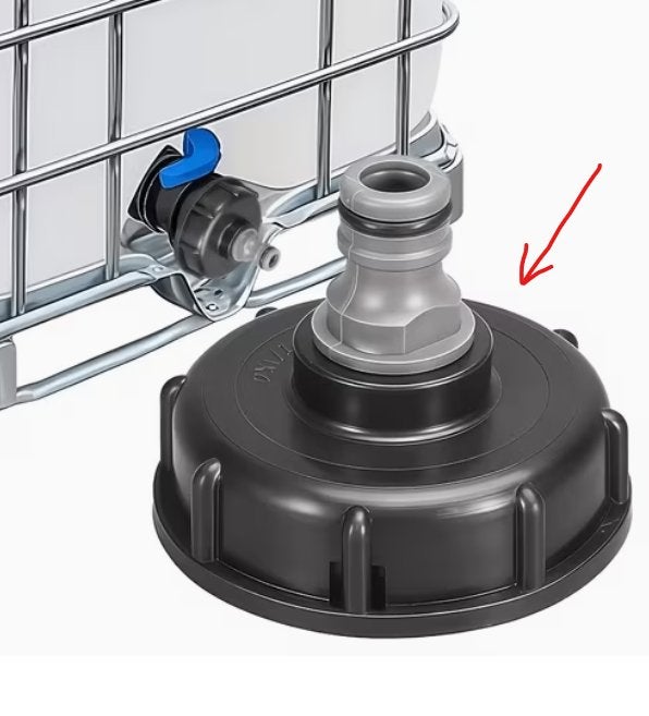 IBC-tankadapter van 1000l.S60x6+Gardena type aansluiting NEW, Ophalen of Verzenden, Nieuw