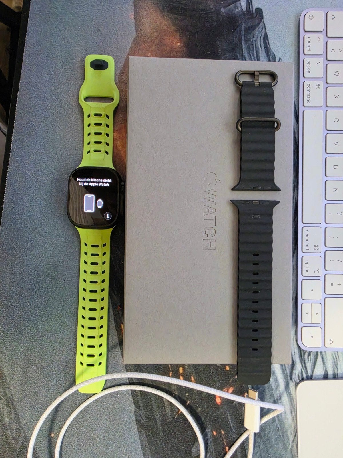 Apple Watch Ultra 3 Titanium Black — Nieuwstaat — Garanti, Ophalen, Zwart, Apple Watch ultra, IOS