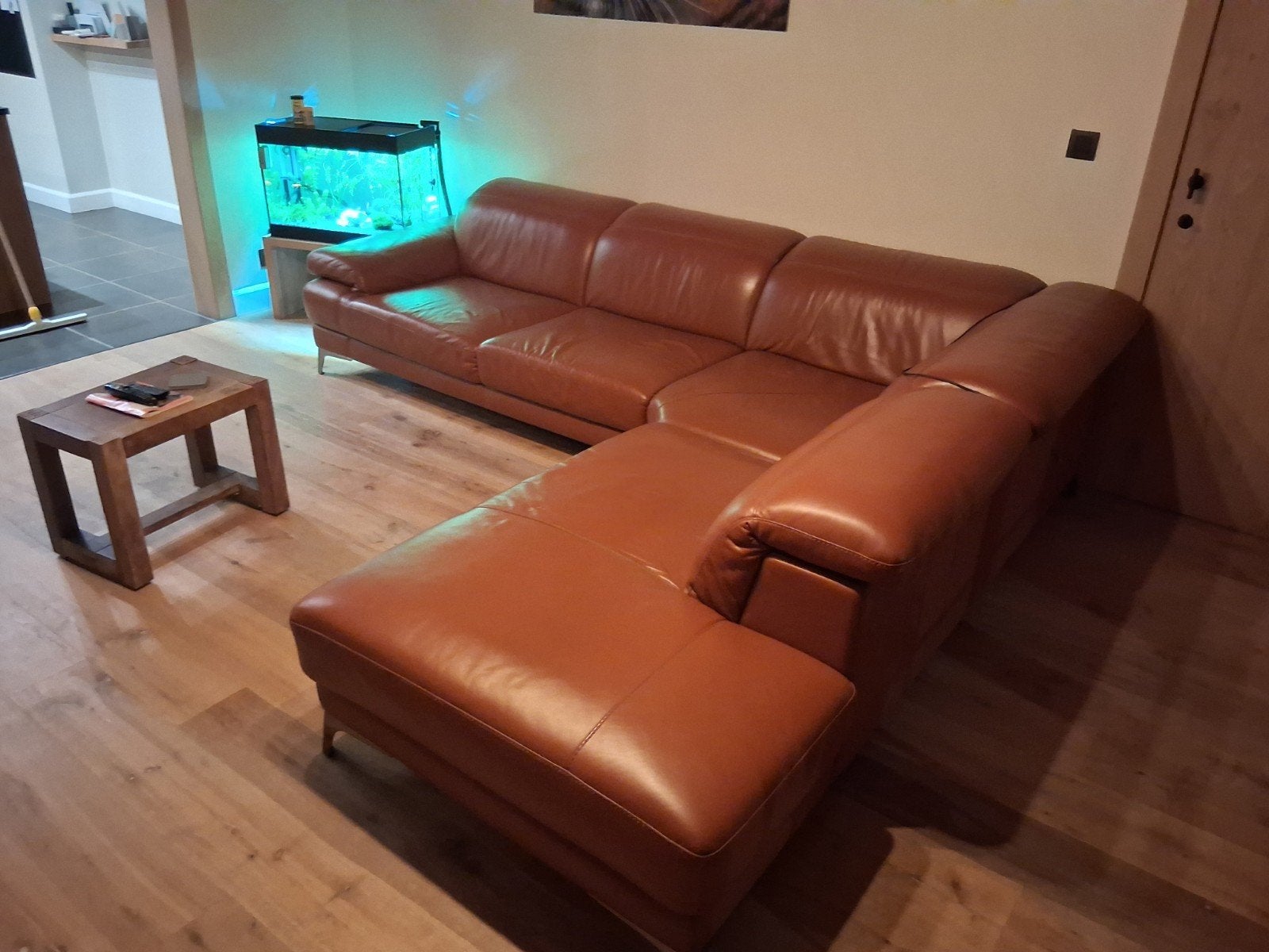 lederen hoek zetel, Ophalen