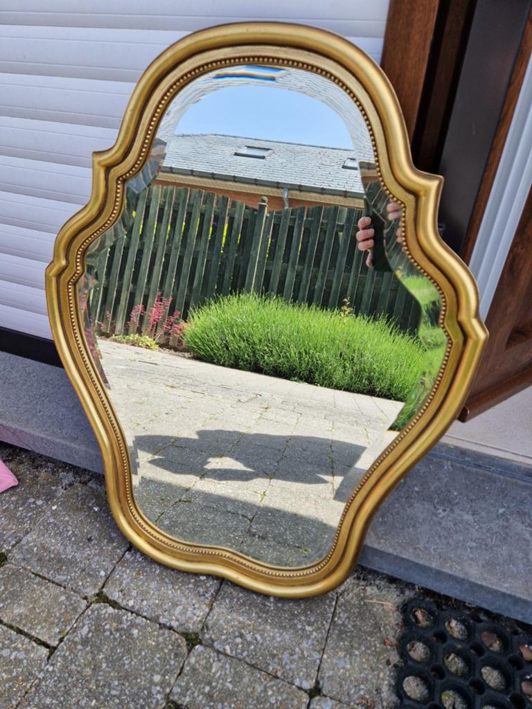 Spiegel houten frame 50,5 x 64, Huis en Inrichting, Ophalen