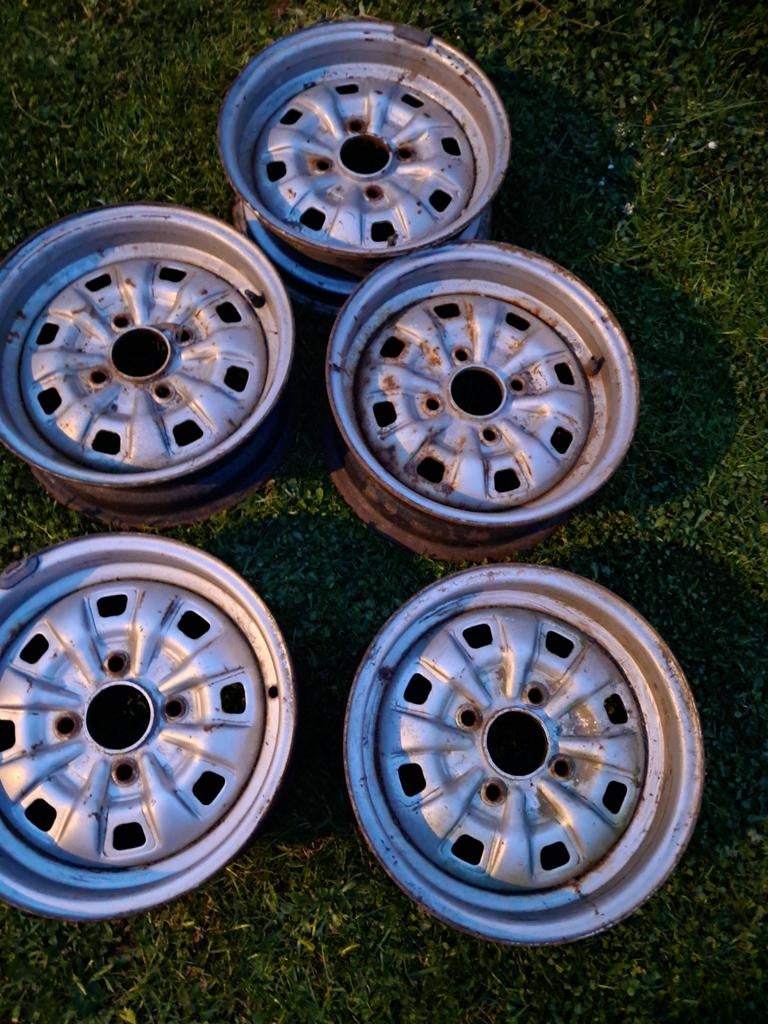 5 originele velgen ford escort mk1, mk2, Enlèvement