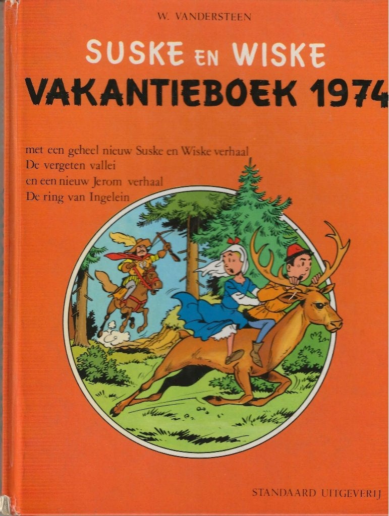 Suske en Wiske vakantieboek 1974, Enlèvement ou Envoi, Willy Vandersteen, Une BD, Utilisé