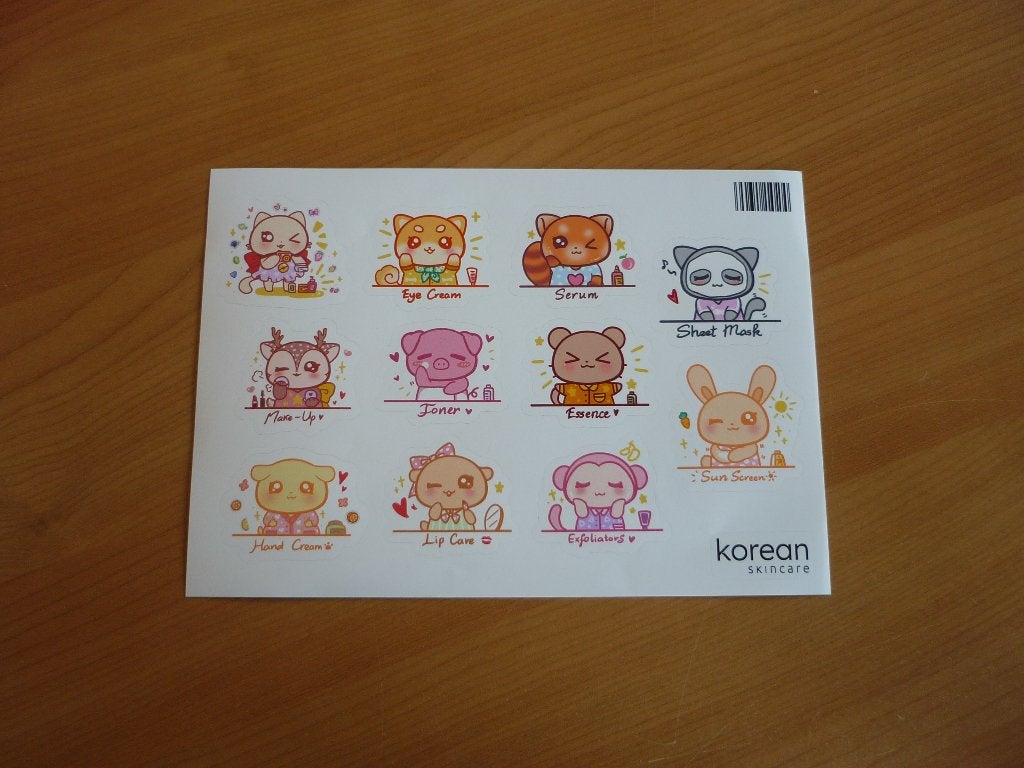 Skincare stickers gezichtsverzorging, Ophalen of Verzenden