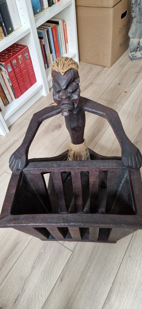 Tijdschriftenrek hout, Ophalen, Overige stijlen, Zo goed als nieuw, Tijdschriftenrek