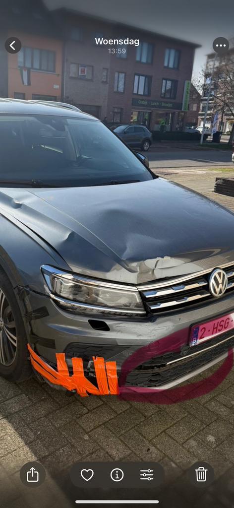 Tiguan allspace motorkap 2018 5NA gezocht, Volkswagen, Enlèvement, Utilisé, Capot moteur