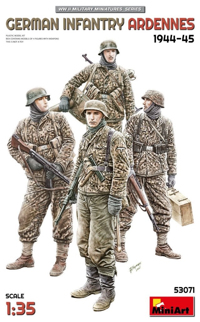 MINIART 65071 GERMAN INFANTRY ARDENNES 1944-45 échelle 1/35, Ophalen of Verzenden, Nieuw, 1:35 tot 1:50, Figuur of Figuren