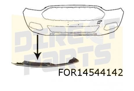 Ford Mondeo V (11/14-3/19) voorbumperspoiler Rechts (te spui, -, Verzenden, -, Nieuw