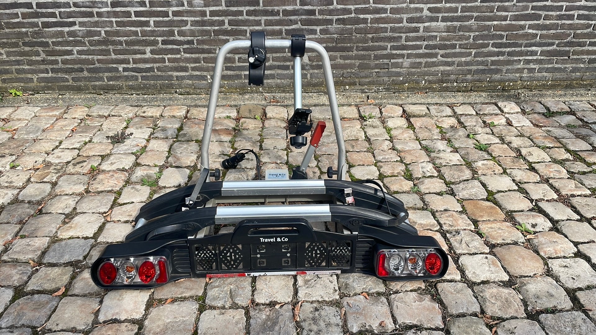 Travel & Co fietsendrager voor 2 (elektrische) fietsen, Ophalen, Gebruikt, Brede banden, 2 fietsen
