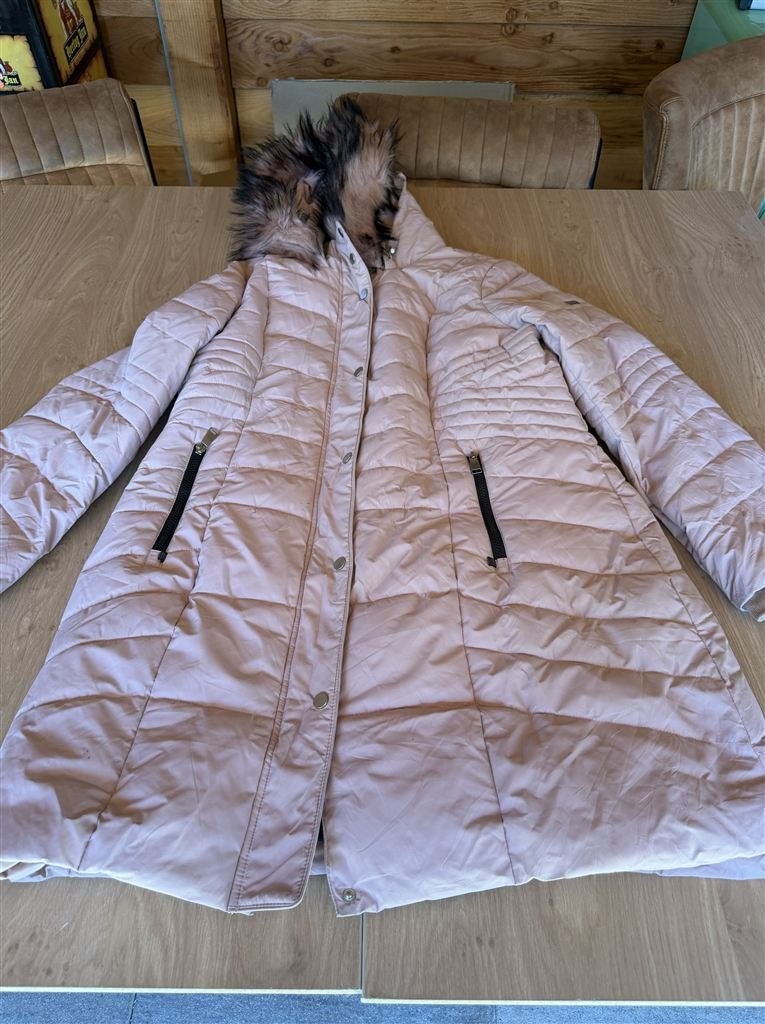Centigrade Dames Gewatteerde Jas Roze met Bontkraag - Maat X, Ophalen of Verzenden, Zo goed als nieuw, Maat 46/48 (XL) of groter