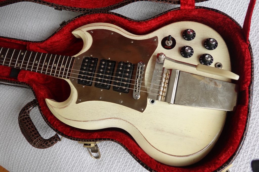 Gibson SG Special 3 Pickup 2007 - Vervaagd, versleten wit, Muziek en Instrumenten, Ophalen of Verzenden, Gebruikt, Solid body
