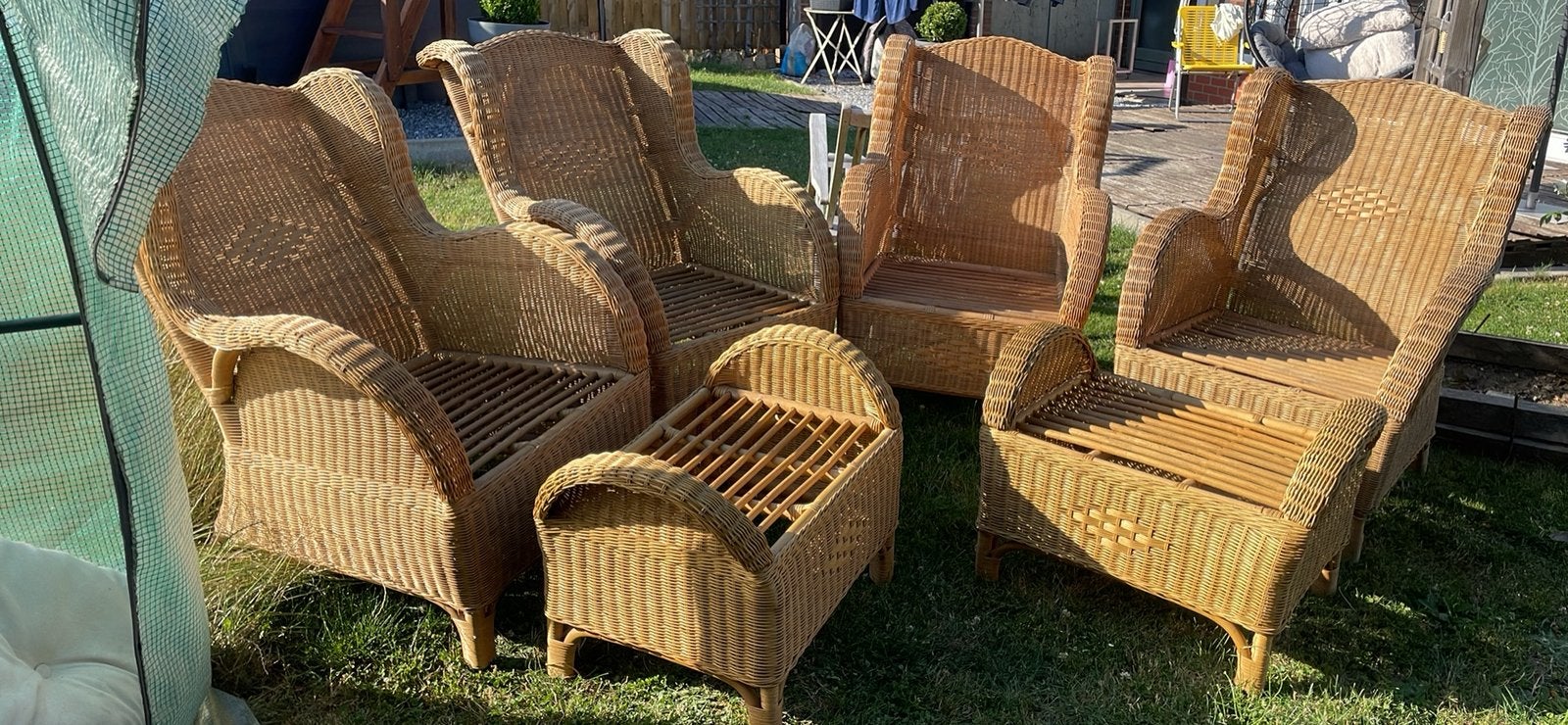 Fauteuils en rotin, Jardin & Terrasse, Enlèvement, Utilisé, Rotin