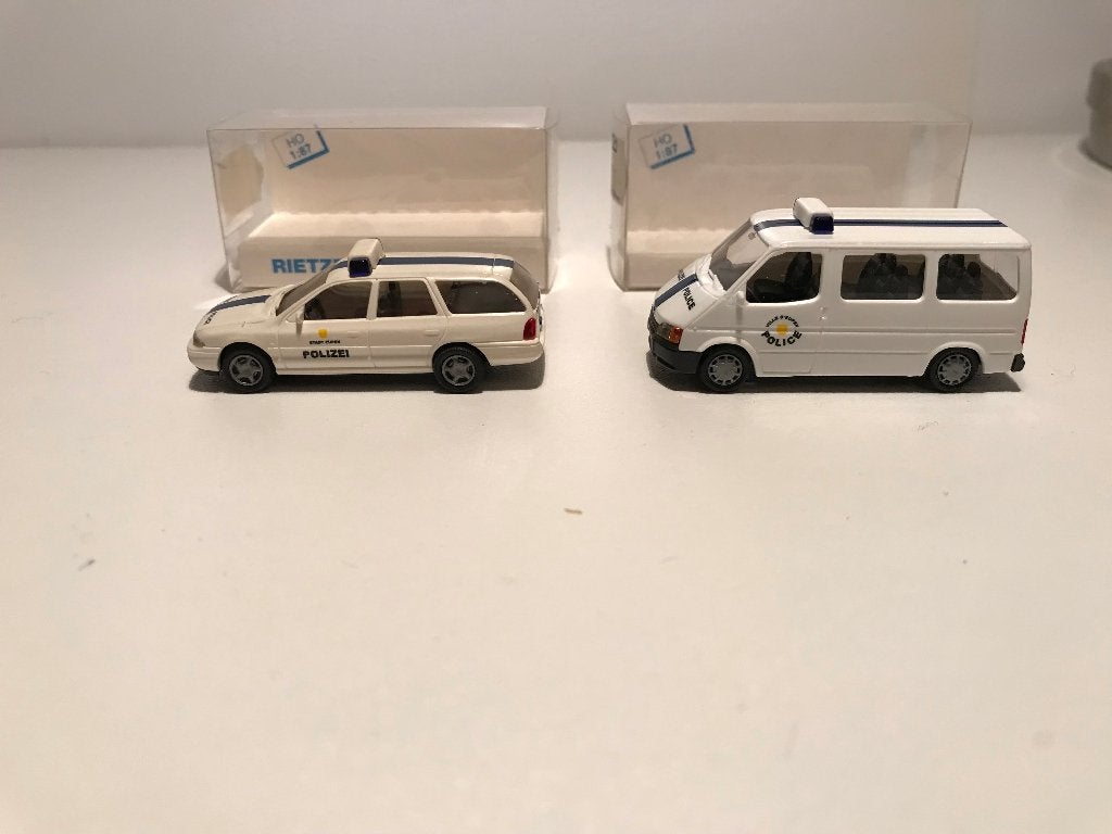 POLIZEI EUPEN - FORD TRANSIT + FORD BREAK - RIETZE, Verzenden, Nieuw, Bus of Vrachtwagen, Rietze