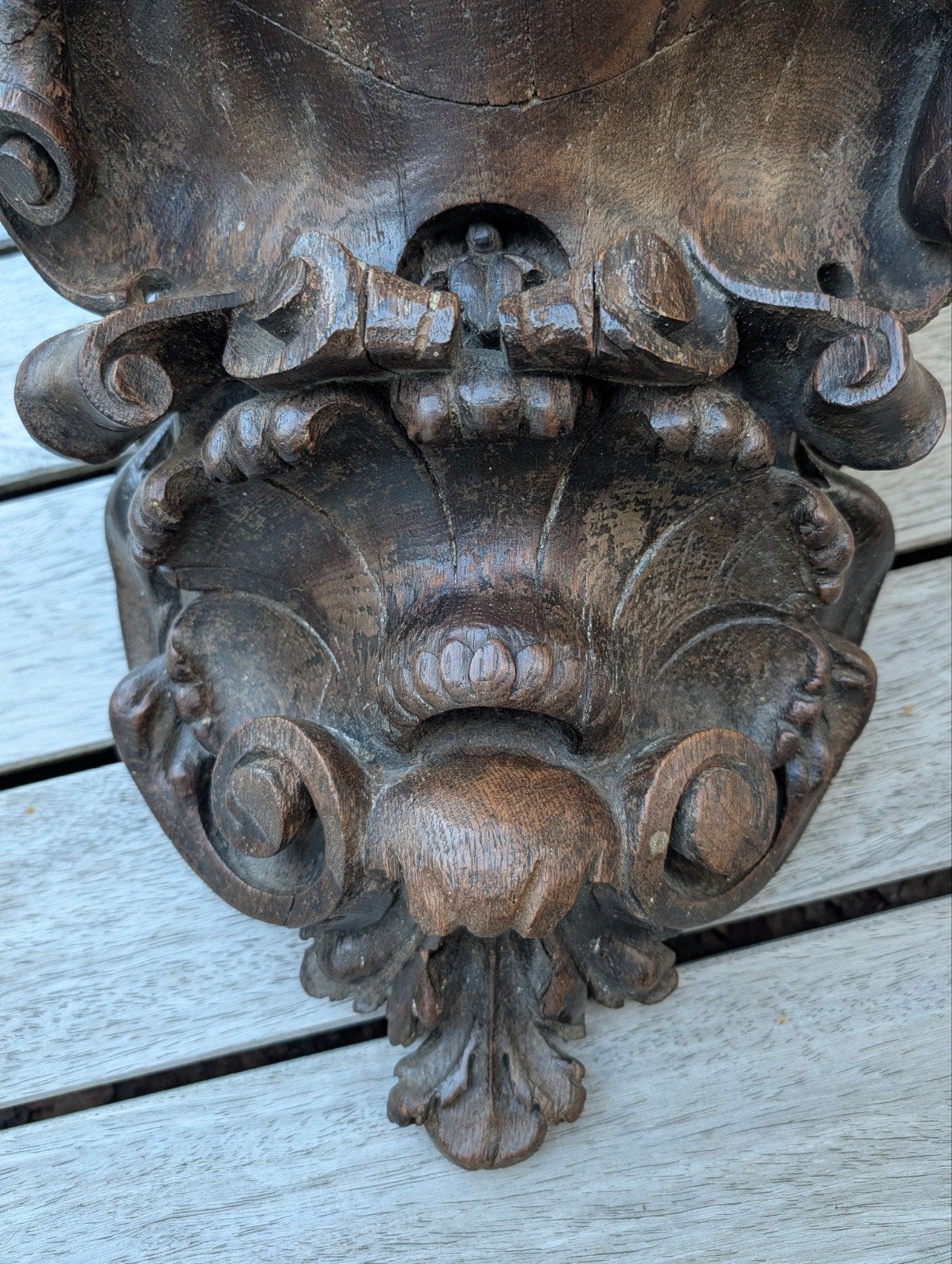 Houten, antieke Franse wandconsole, Antiek en Kunst, Ophalen