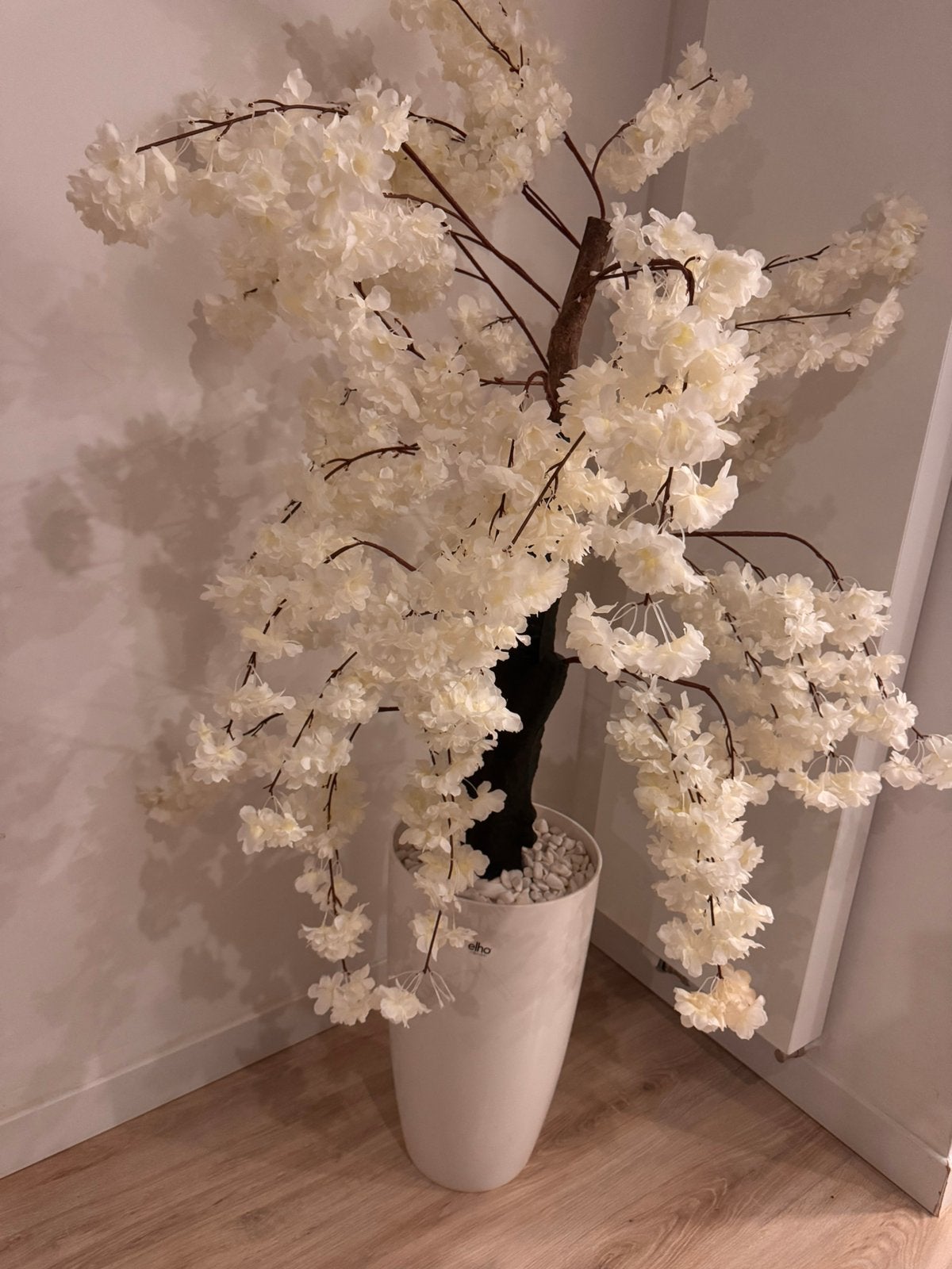 2 x bloesemboom met bloempot, Huis en Inrichting, Woonaccessoires | Droogbloemen, Ophalen of Verzenden, Zo goed als nieuw