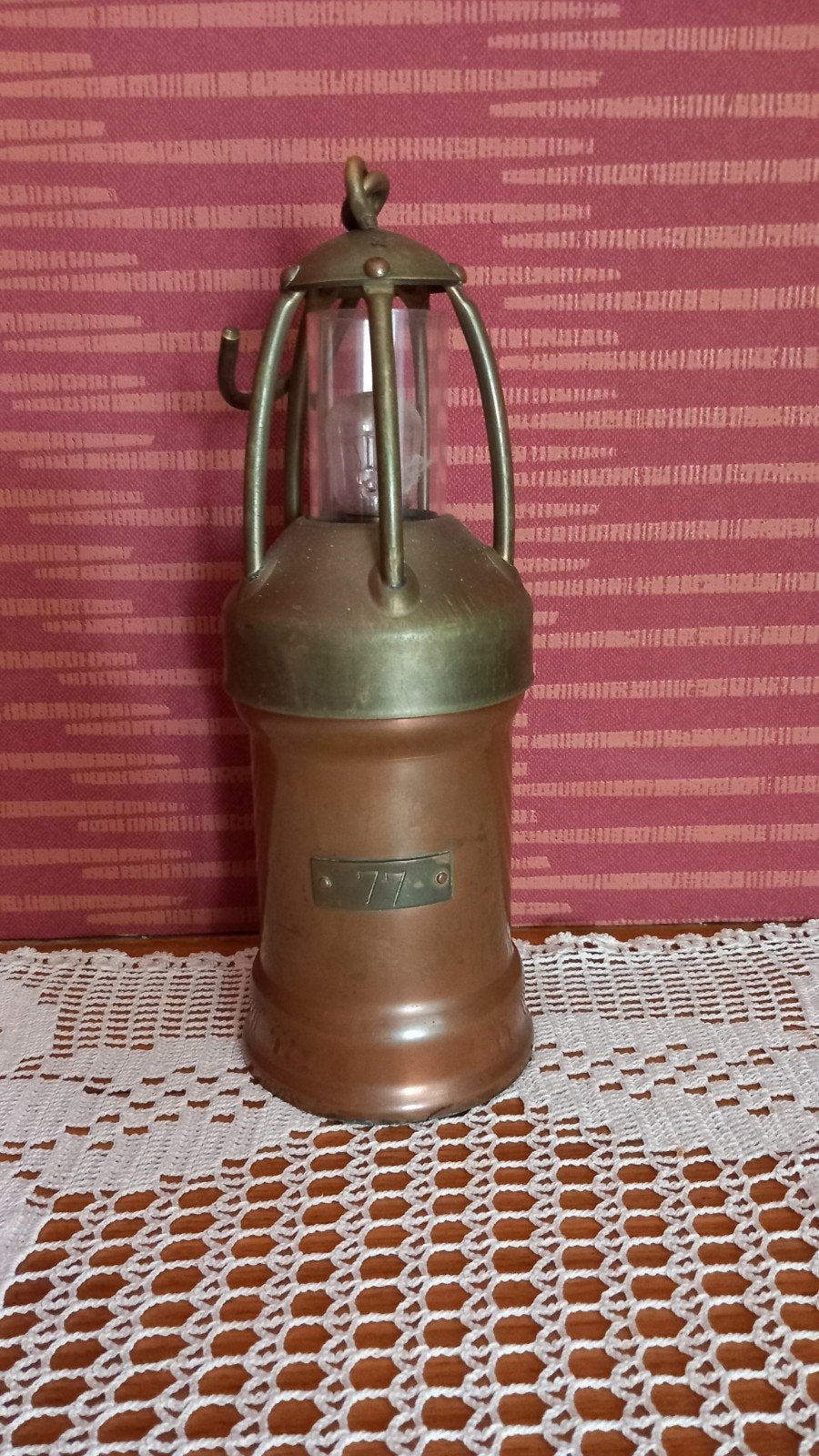 Mijnwerker lamp, Antiek en Kunst, Ophalen