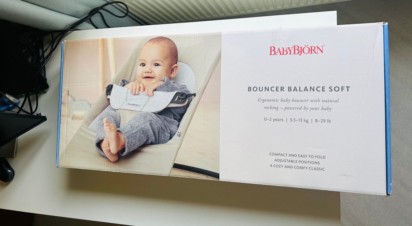 Transat ergonomique pour bébé Babybjörn, Autres marques, Enlèvement, Utilisé, Avec ceinture(s)