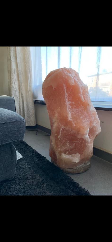 Himalaya Zoutlamp meer dan 500kilo, Ophalen, Overige materialen, Natuursteen zoutlamp, Zo goed als nieuw