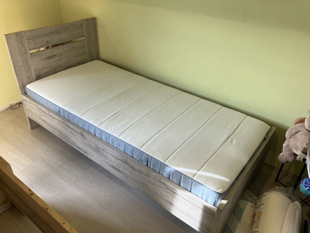 Bed 90 x 200cm Excl. Matras, Ophalen, Gebruikt, 90 cm, Eenpersoons