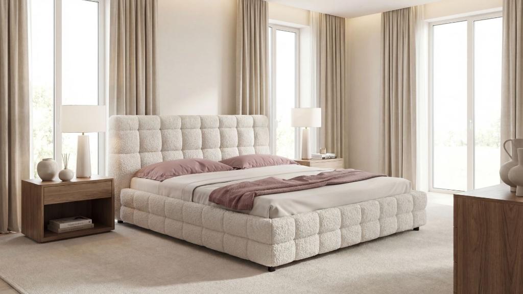 Neuf & -20% Promotion Sublime Lit Élégance en Beige clair, Neuf, Luxe, Haut de gamme, Queen size, Beige
