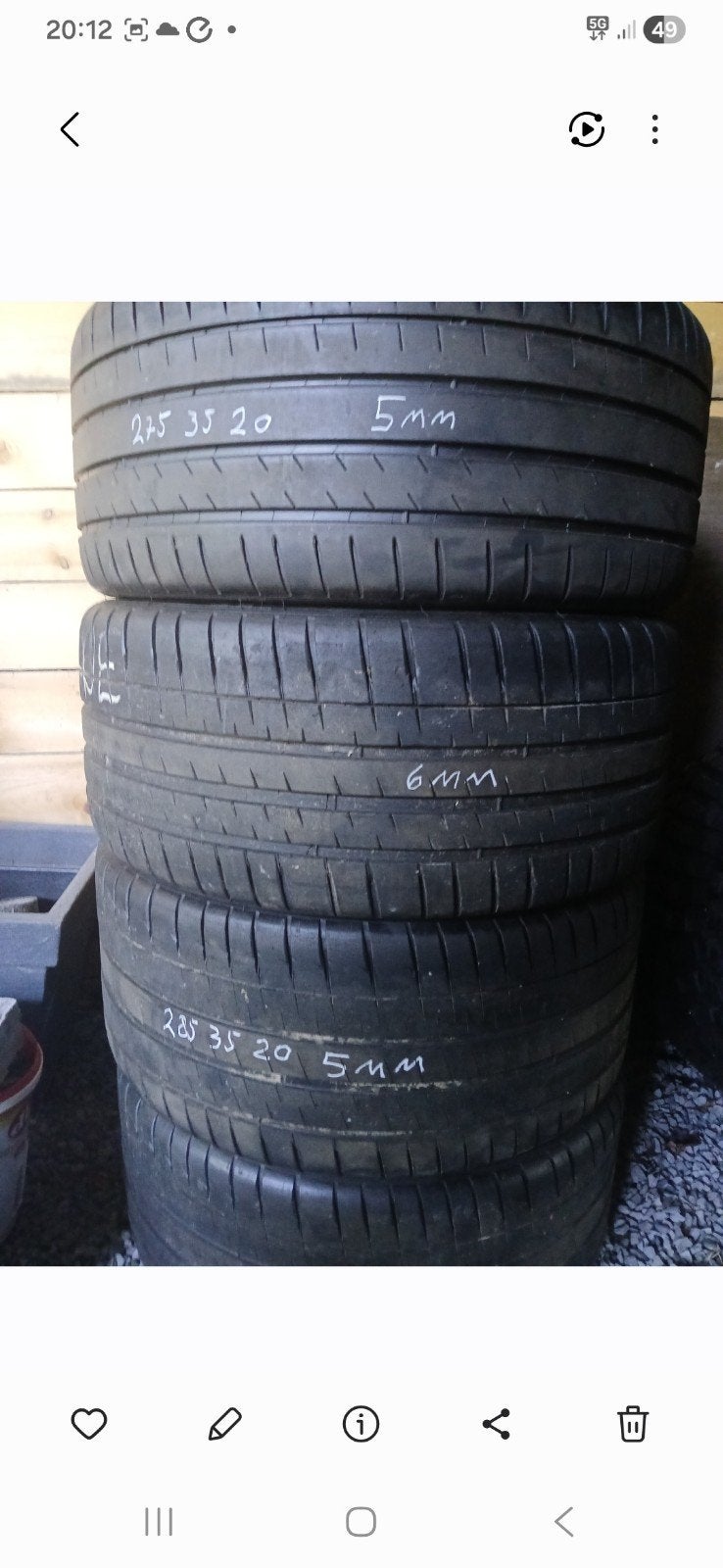 michelin banden 2x 275 35 20 285 35 20, Auto-onderdelen, Banden en Velgen, Ophalen