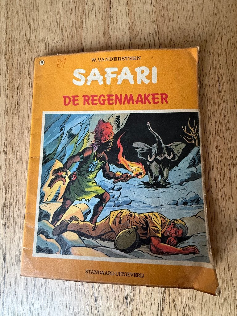 Oude strip Safari nr. 23 – De Regenmaker, Boeken, Stripverhalen, Gelezen, Willy Vandersteen, Eén stripboek, Ophalen of Verzenden