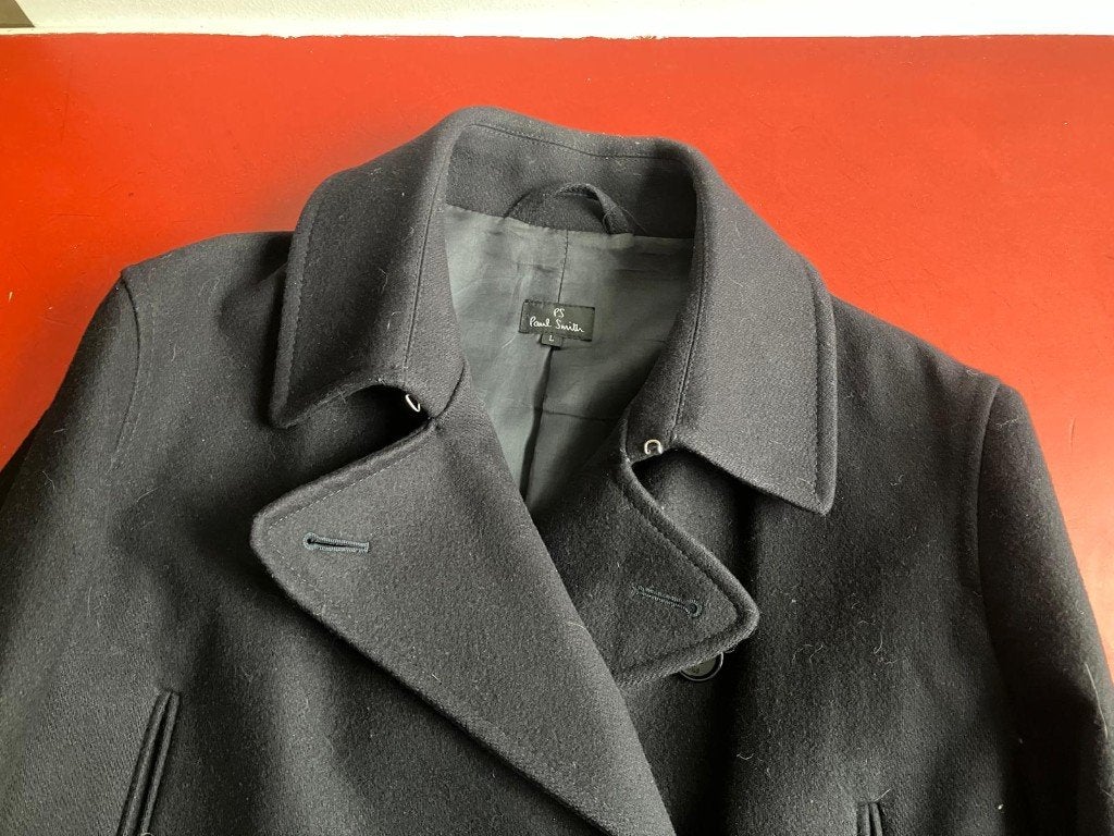 PS Paul Smith peacoat jas maat L mannen blauw, Maat 52/54 (L), Paul Smith, Blauw, Ophalen of Verzenden