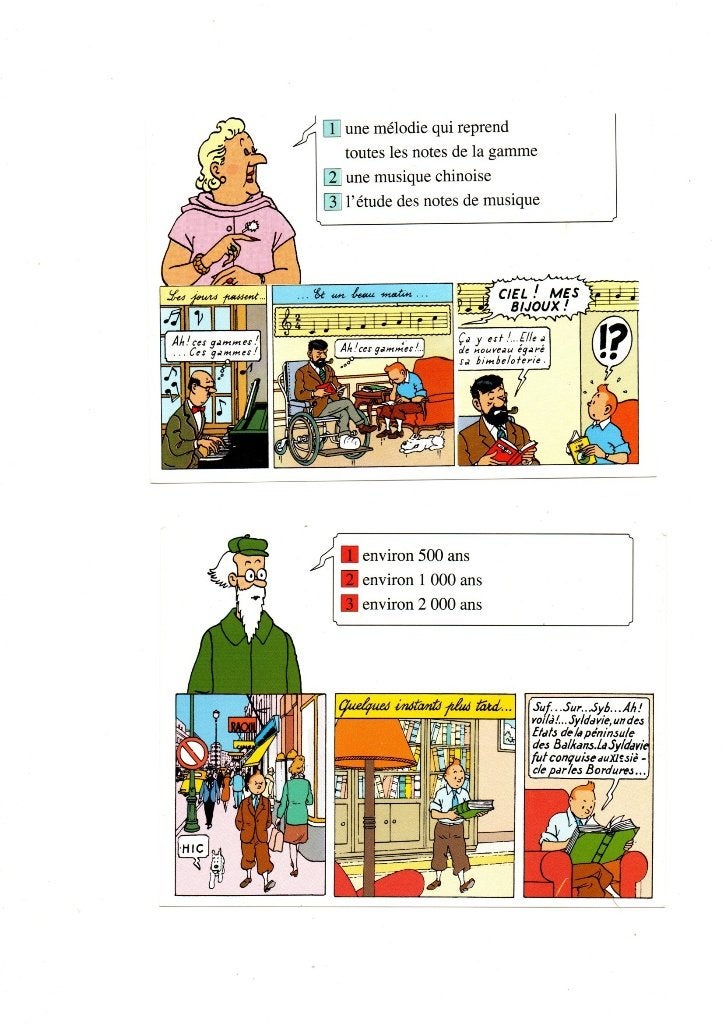 CARTES TINTIN, Enlèvement ou Envoi, Tintin, Neuf, Image, Affiche ou Autocollant