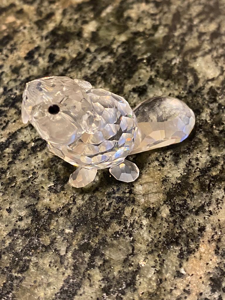 Swarovski Bever zittend., Ophalen of Verzenden, Zo goed als nieuw
