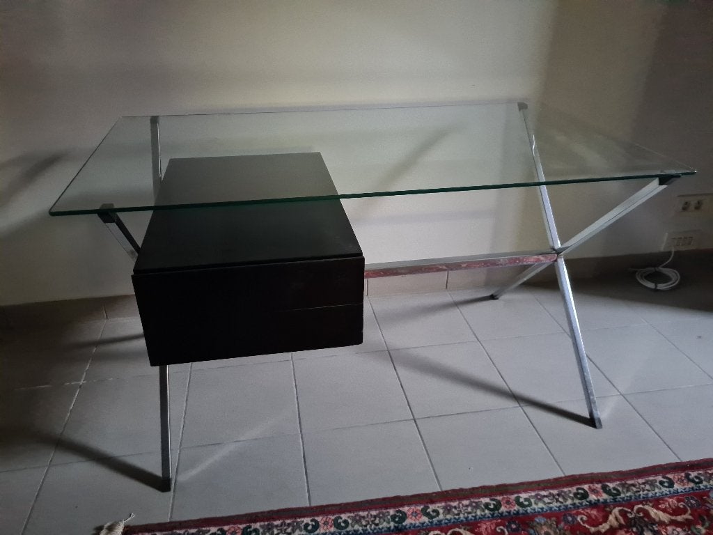 Mini bureau Albini Bureau design Knoll International, Autres marques, 67 cm, Utilisé, Avec tiroirs