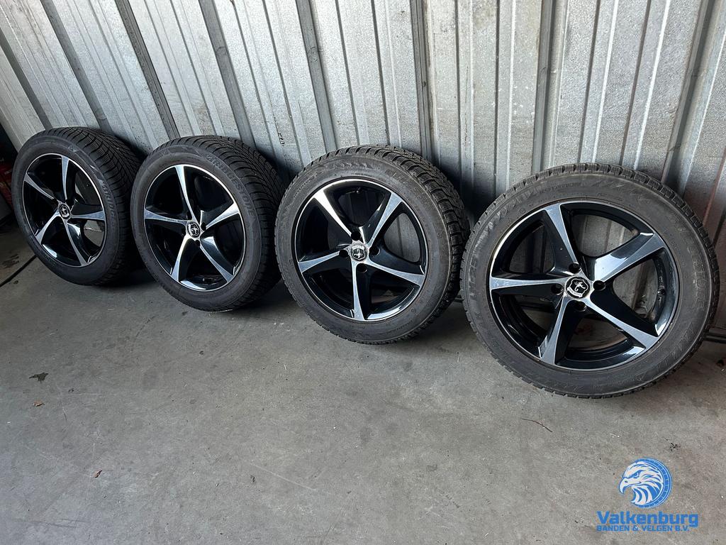 6-7mm! Mini Cooper One 16 inch zwarte velgen 4x100 runflat w, Auto-onderdelen, Gebruikt, -, Banden en Velgen, 195 mm