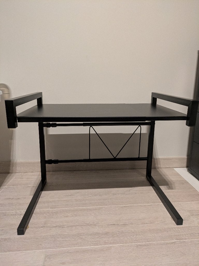 Verstelbaar rek, Zwart, Zo goed als nieuw, Minder dan 25 cm, Minder dan 100 cm