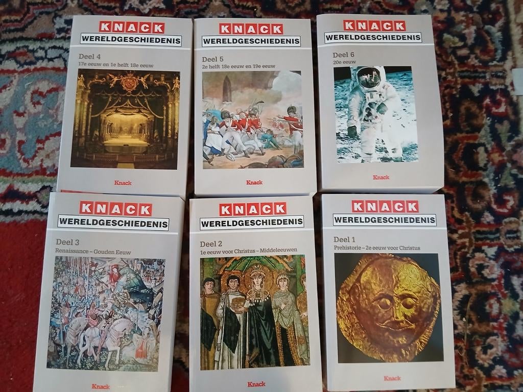 Knack wereldgeschiedenis reeks van 6 boeken of ruilen, Boeken, Ophalen