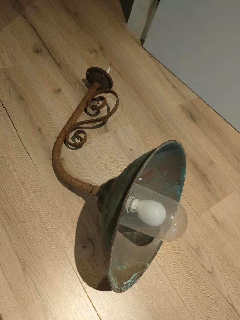 Mooie landelijke buitenlamp, Tuin en Terras, Buitenverlichting, Ophalen of Verzenden, Zo goed als nieuw, Overige materialen, Wandlamp