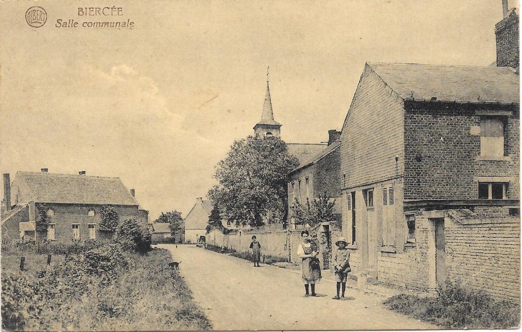 Biercée NA3: Salle Communale 1933, Collections, Envoi, 1920 à 1940, Affranchie, Hainaut
