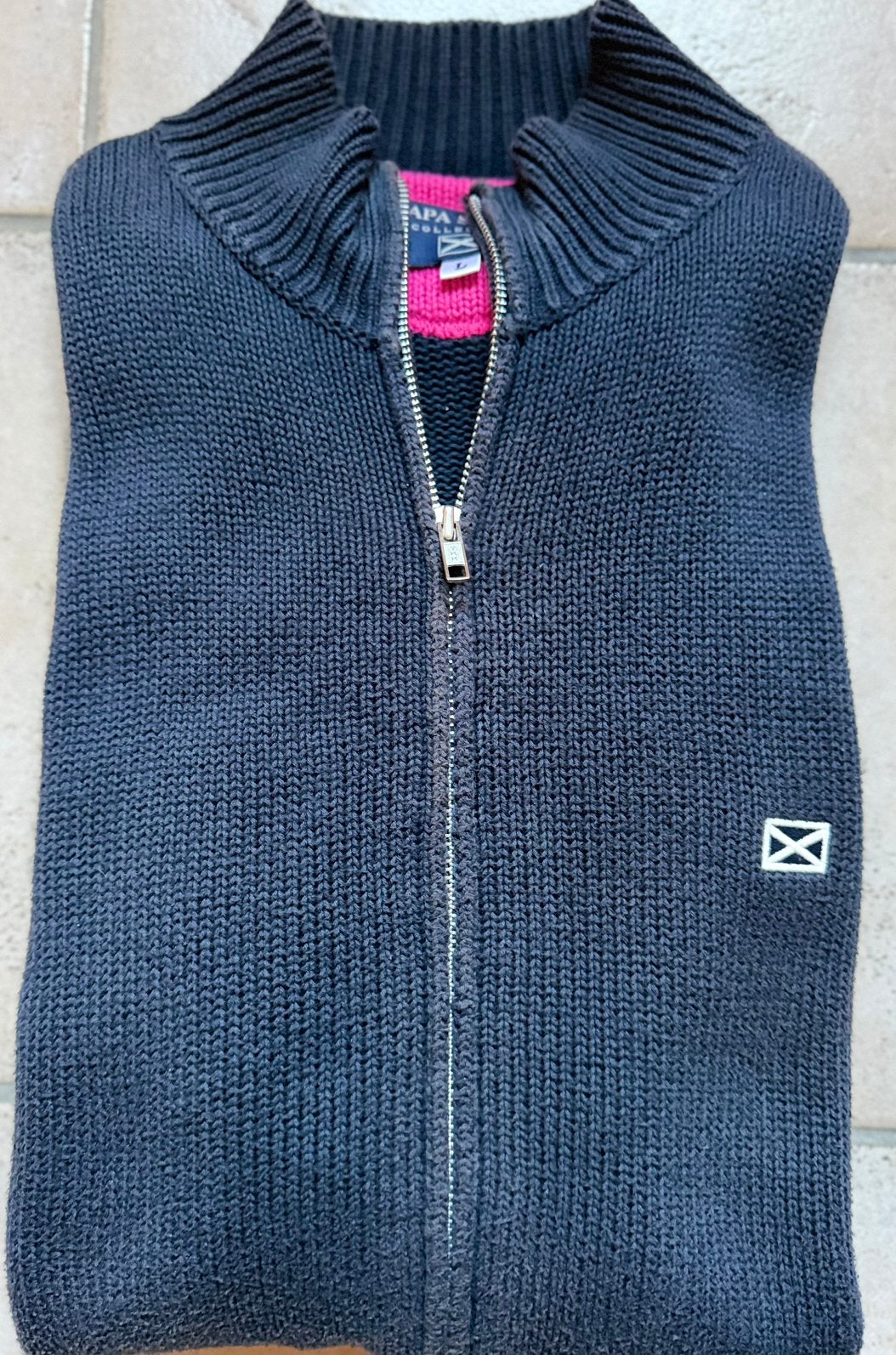 Gilet tricoté bleu foncé Scapa Sports pour homme - Taille L, Enlèvement ou Envoi, Taille 52/54 (L), Rose