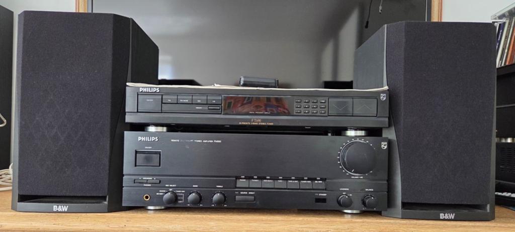 Chaine hi-fi Philips et enceintes B&W, TV, Hi-fi & Vidéo, Appareils professionnels, Enlèvement