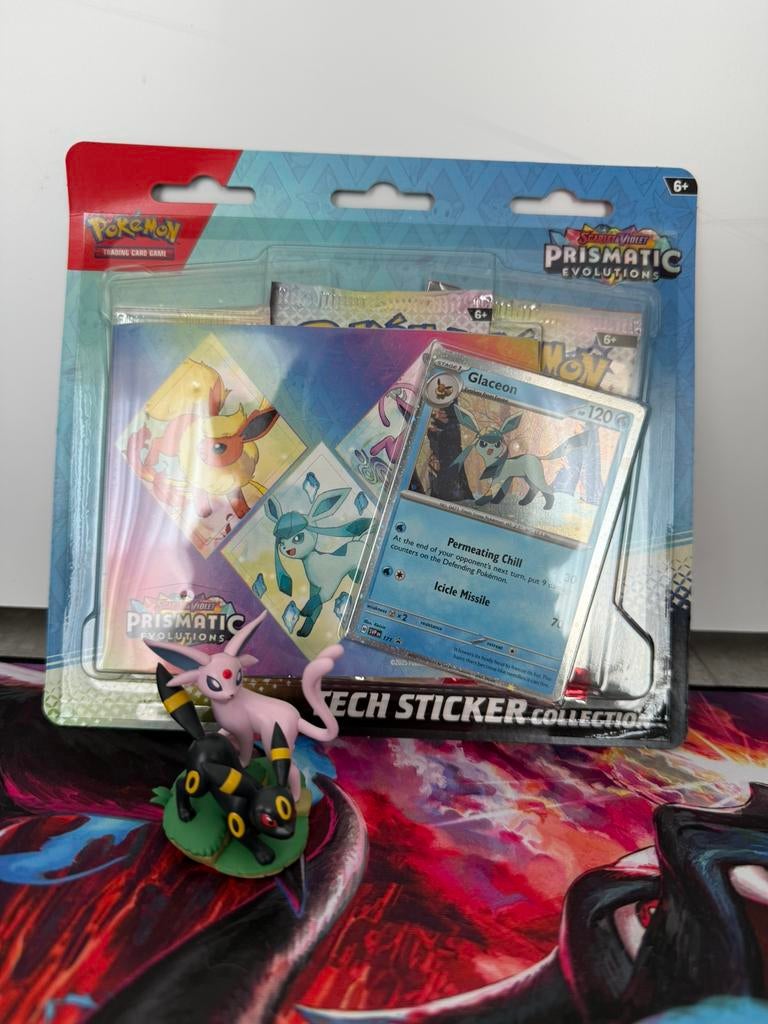 Pokemon SV8.5 Prismatic Evolutions tech sticker collection, Hobby en Vrije tijd, Ophalen of Verzenden, Zo goed als nieuw
