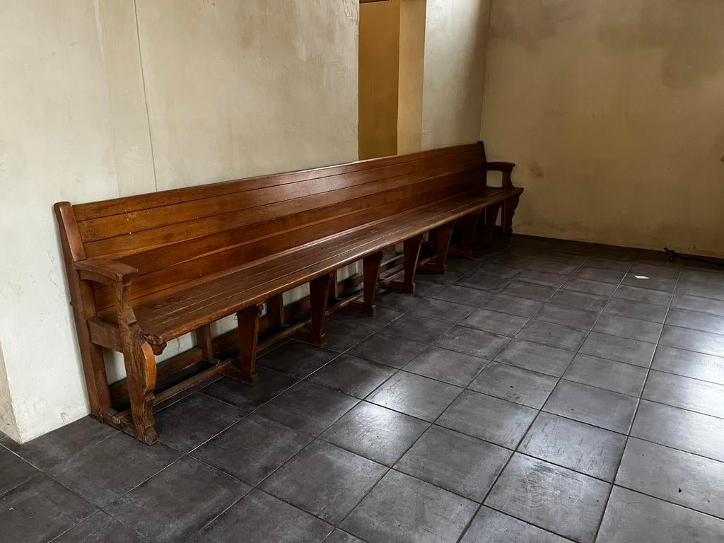 Antieke Kerkbanken (4m+) – Massief Eiken – Zeer Goede Staat, Antiek en Kunst, Ophalen