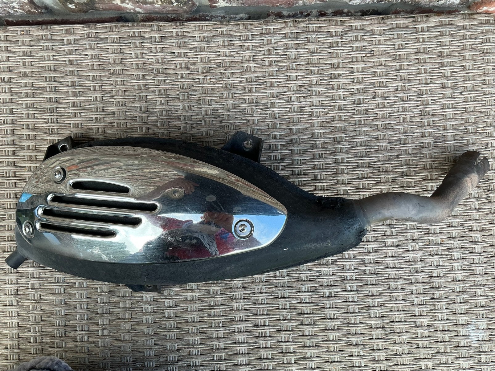 Vespa uitlaat gtv 250 / gts, Vélos & Vélomoteurs, Enlèvement, Utilisé, Pot d'échappement, Vespa