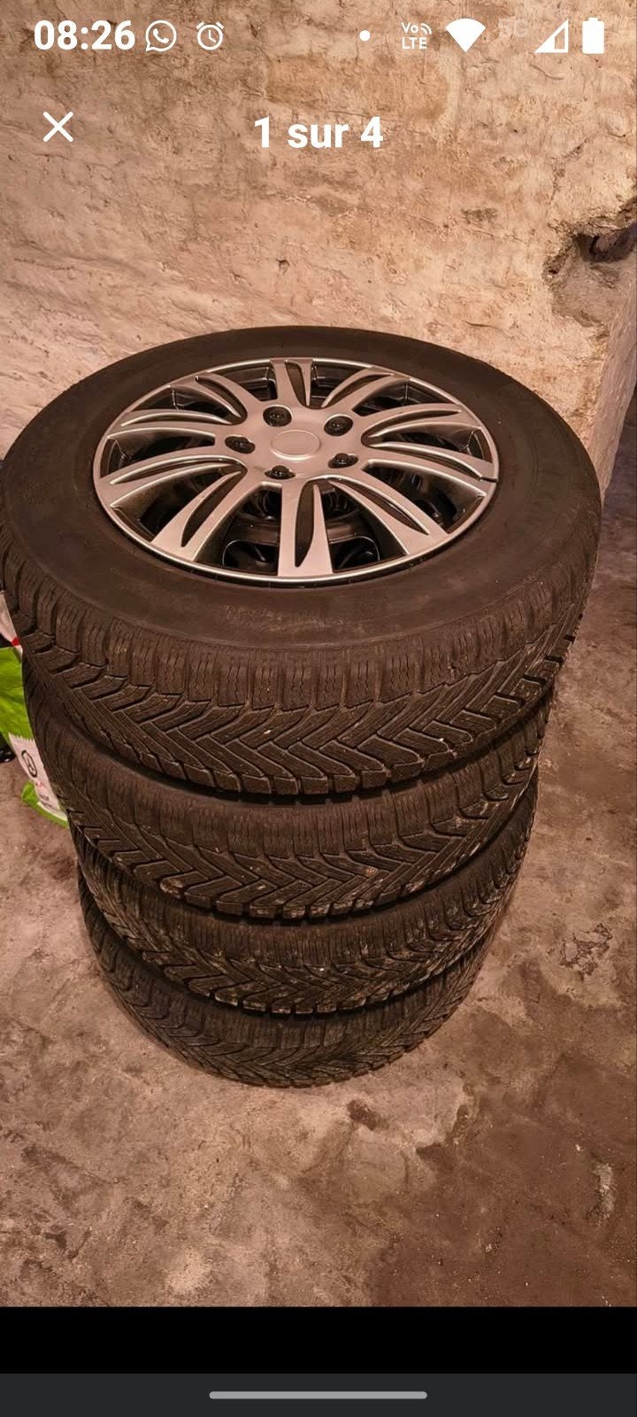pneus hiver Michelin alpin6 215/65 R16, Ophalen