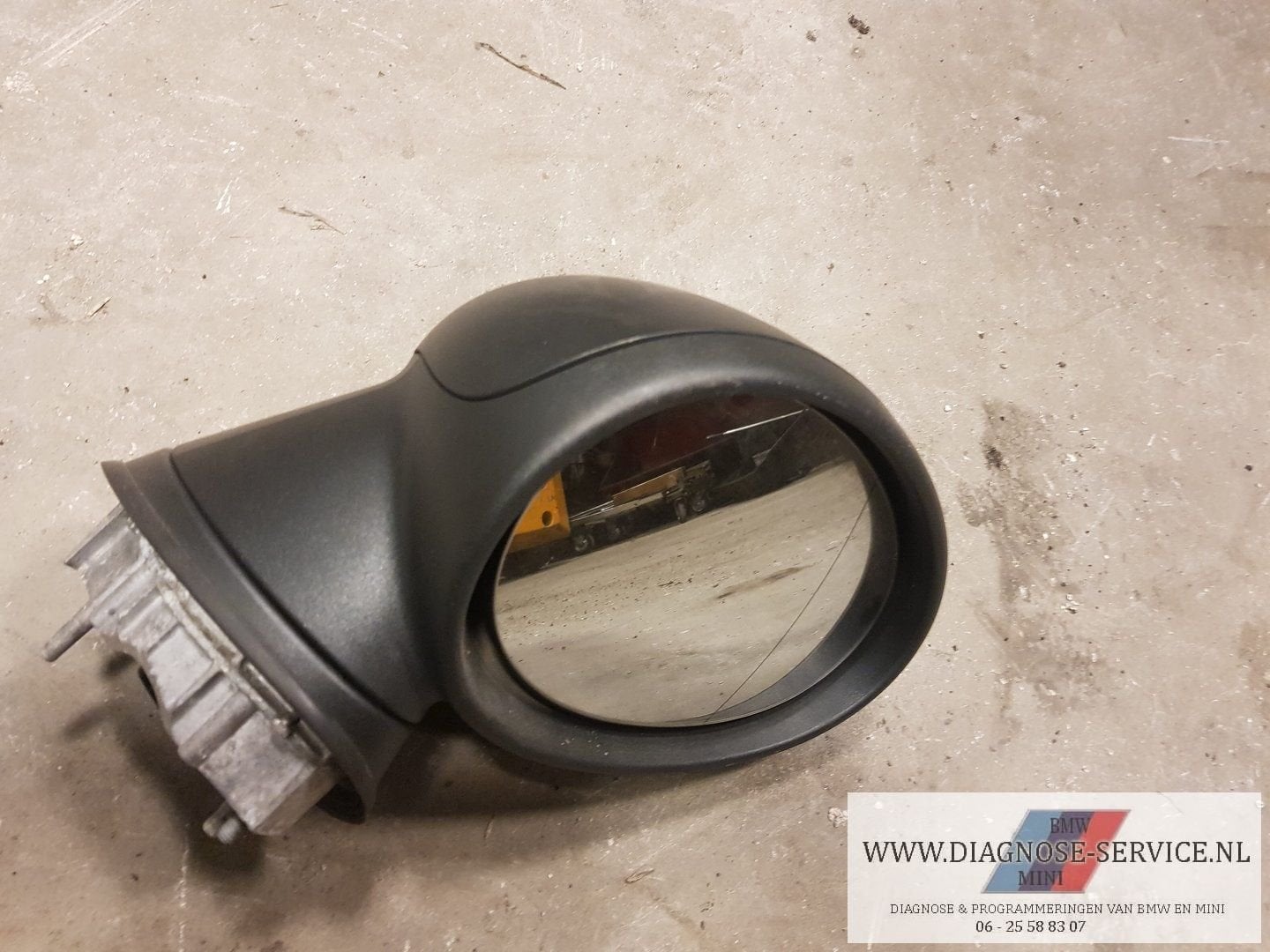 Mini one cooper R56 buitenspiegel rechts zwart, -, -, -, Enlèvement ou Envoi