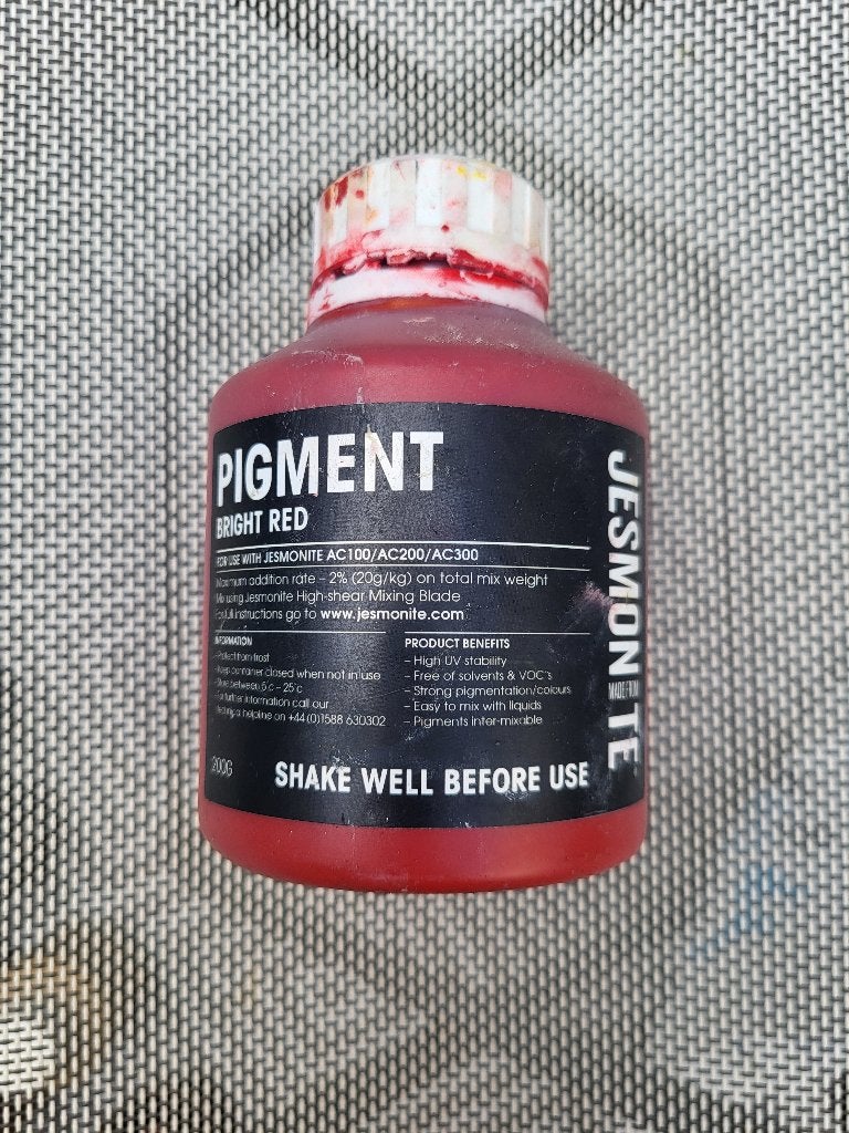 Jesmonite pigment bright red, Ophalen, Gebruikt