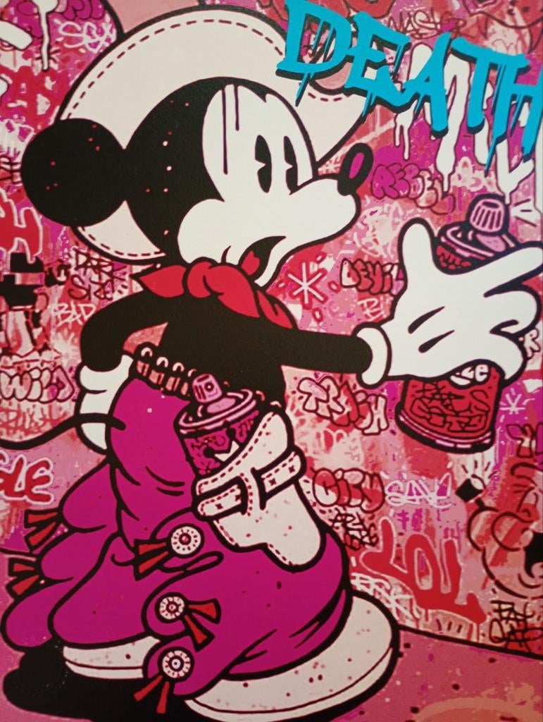 Mickey Mouse Pop Art, Antiek en Kunst, Kunst | Litho's en Zeefdrukken, Ophalen of Verzenden
