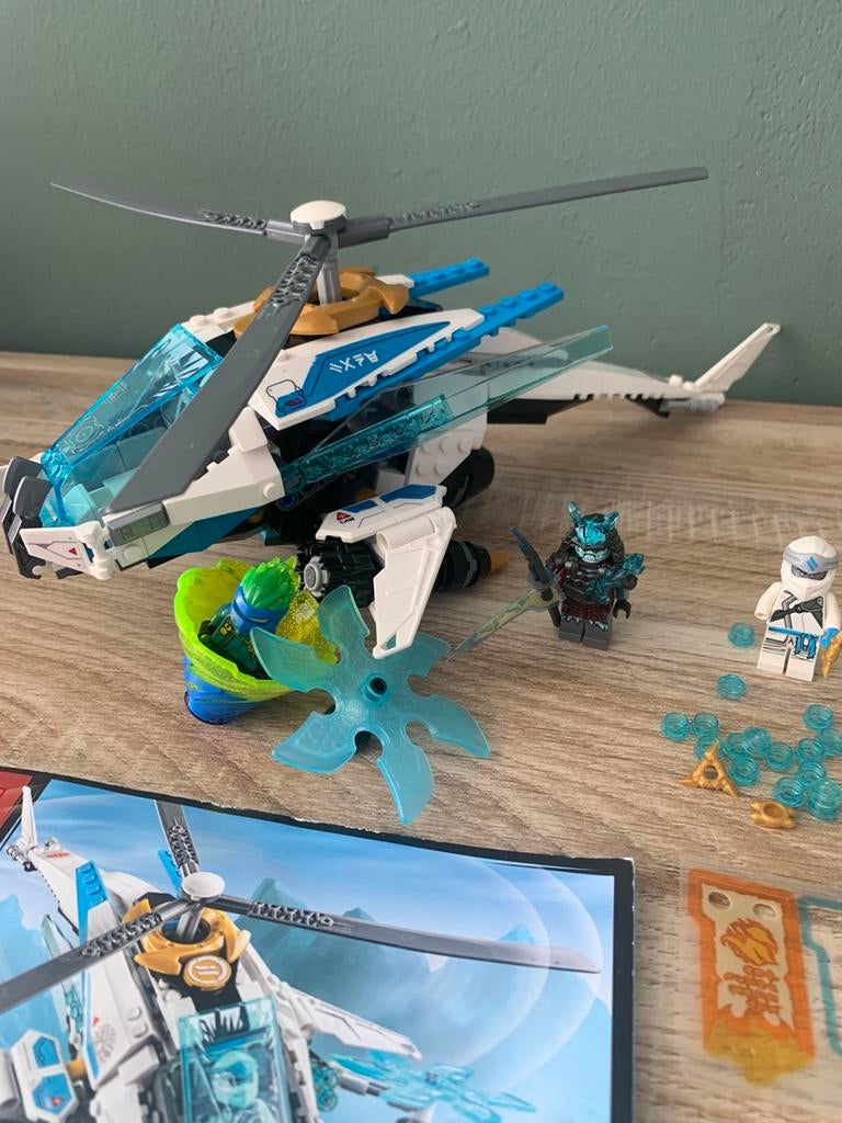 Lego ninjago ijs helikopter, Ophalen, Inclusief minifiguren, Lego, Zo goed als nieuw