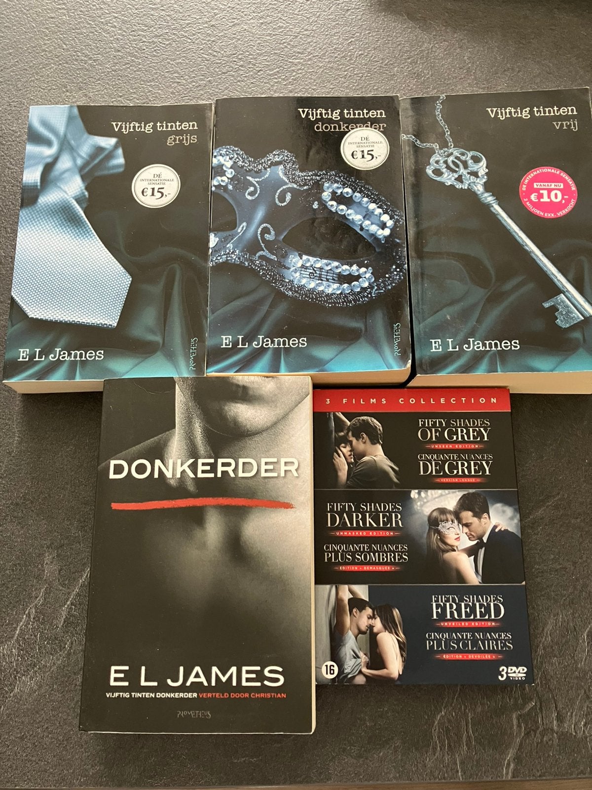 Fifty shades: alle boeken en DVD, Boeken, Ophalen, Gelezen