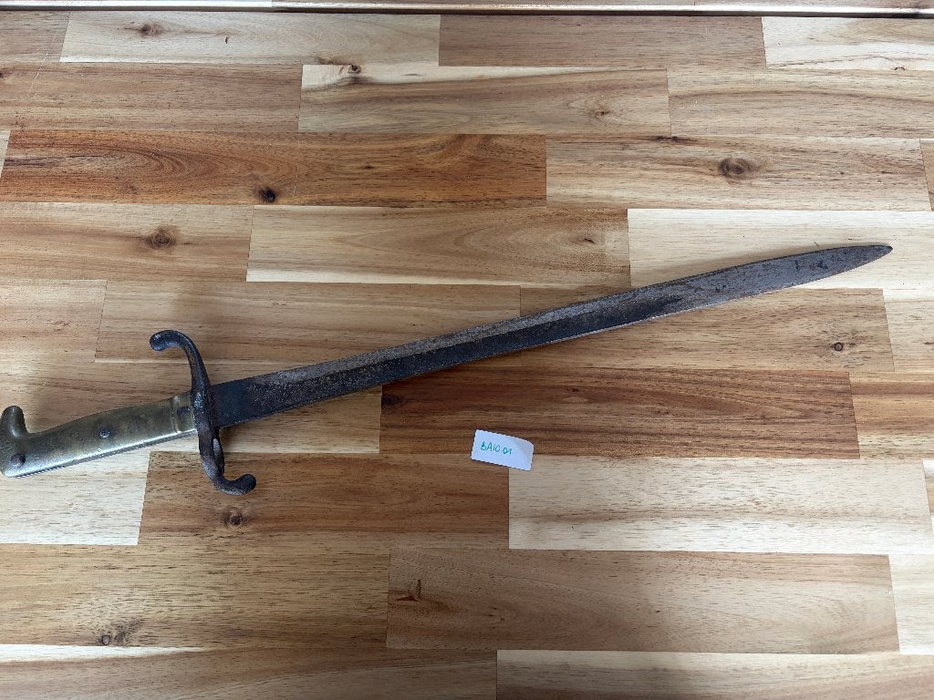 Baïonnette allemande M1871 pour fusil Mauser Gewehr 71, Enlèvement, Armée de terre, Couteau ou Poignard