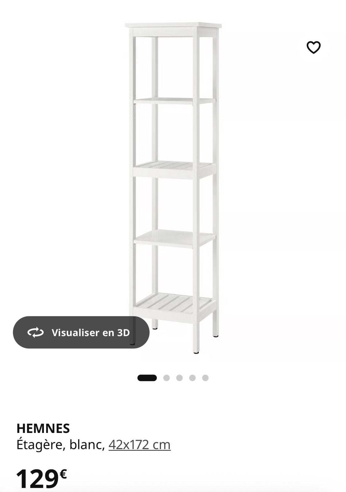 Etagere Hemnes IKEA, Maison & Meubles, Enlèvement, Utilisé