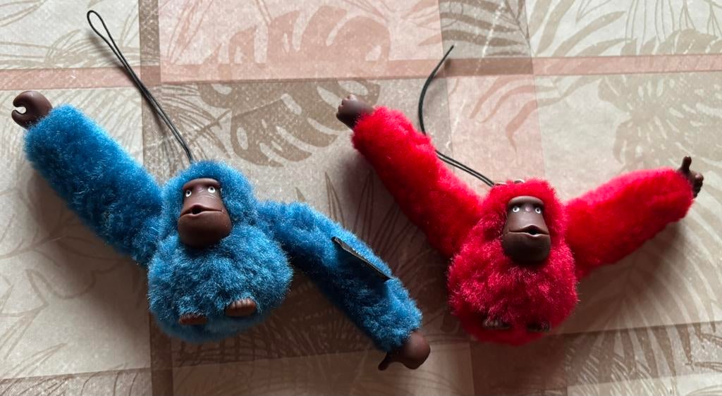 2 Kipling aapjes., Enlèvement ou Envoi, Comme neuf, Peluche ou Figurine