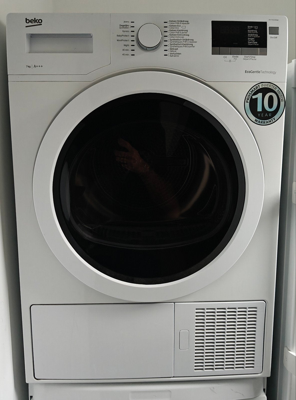 Sèche-linge à pompe à chaleur Beko 7 kg — A+++, 6 à 8 kg, Enlèvement, Utilisé, Classe énergétique A ou plus économe