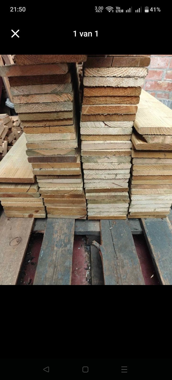 dakplanken 80stuks 0,60€/st, Bricolage & Construction, Bois & Planches, Neuf, Pin, Imprégné, Moins de 200 cm